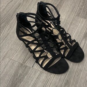 Elegant Black Strappy Sandals
